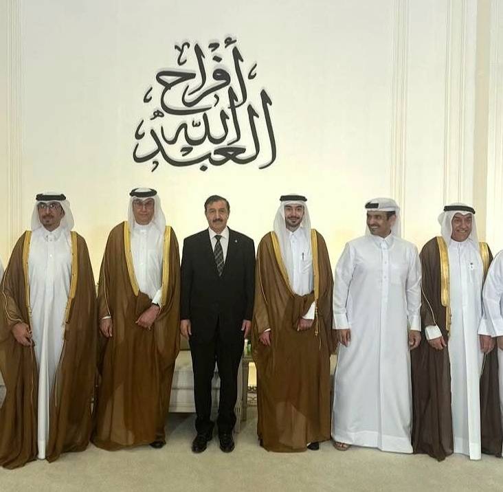 سعادة السفير صالح عطية يحضر فعاليات حفل عائلة العبد الله في زواج نجلها فهد