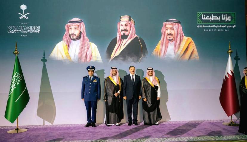 السفير صالح عطية يشارك في احتفالية اليوم الوطني الـ96 للمملكة العربية السعودية