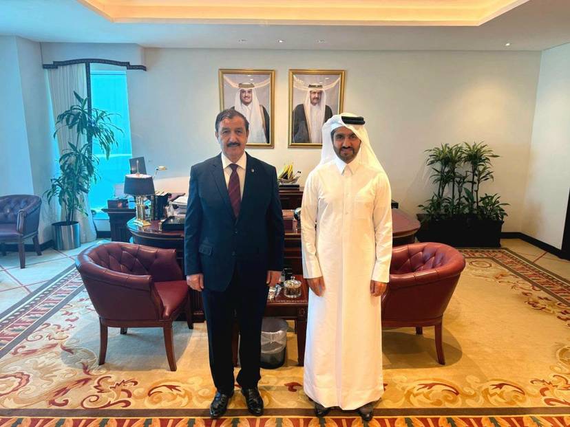 السفير صالح عطية يُستقبل من طرف مدير إدارة الشؤون العربية بوزارة الخارجية القطرية