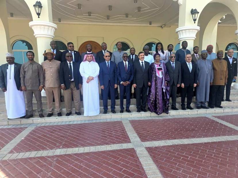 السفير صالح عطية يودّع سفير الجمهورية الإسلامية الموريتانية بمناسبة تعيينه وزيرًا في الحكومة الموريتانية